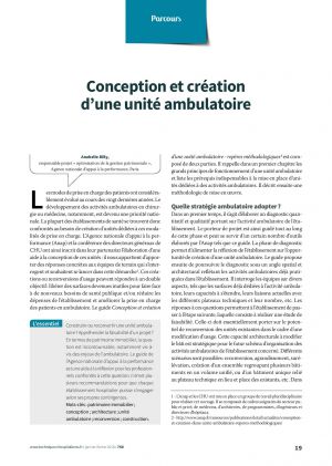 Conception et création d’une unité ambulatoire