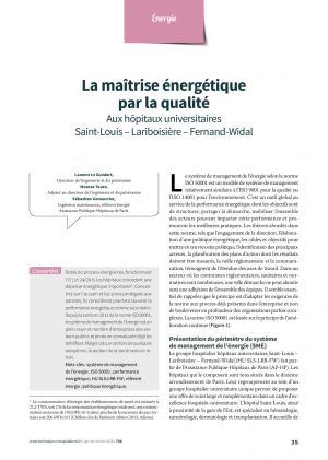 La maîtrise énergétique par la qualité