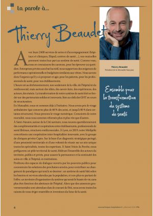[article en accès libre] La parole à Thierry Beaudet, Président de la Mutualité française
