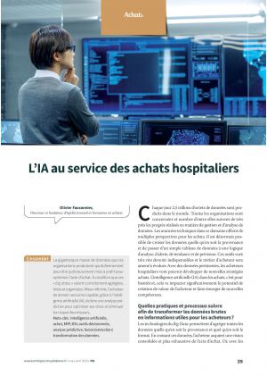 L’IA au service des achats hospitaliers